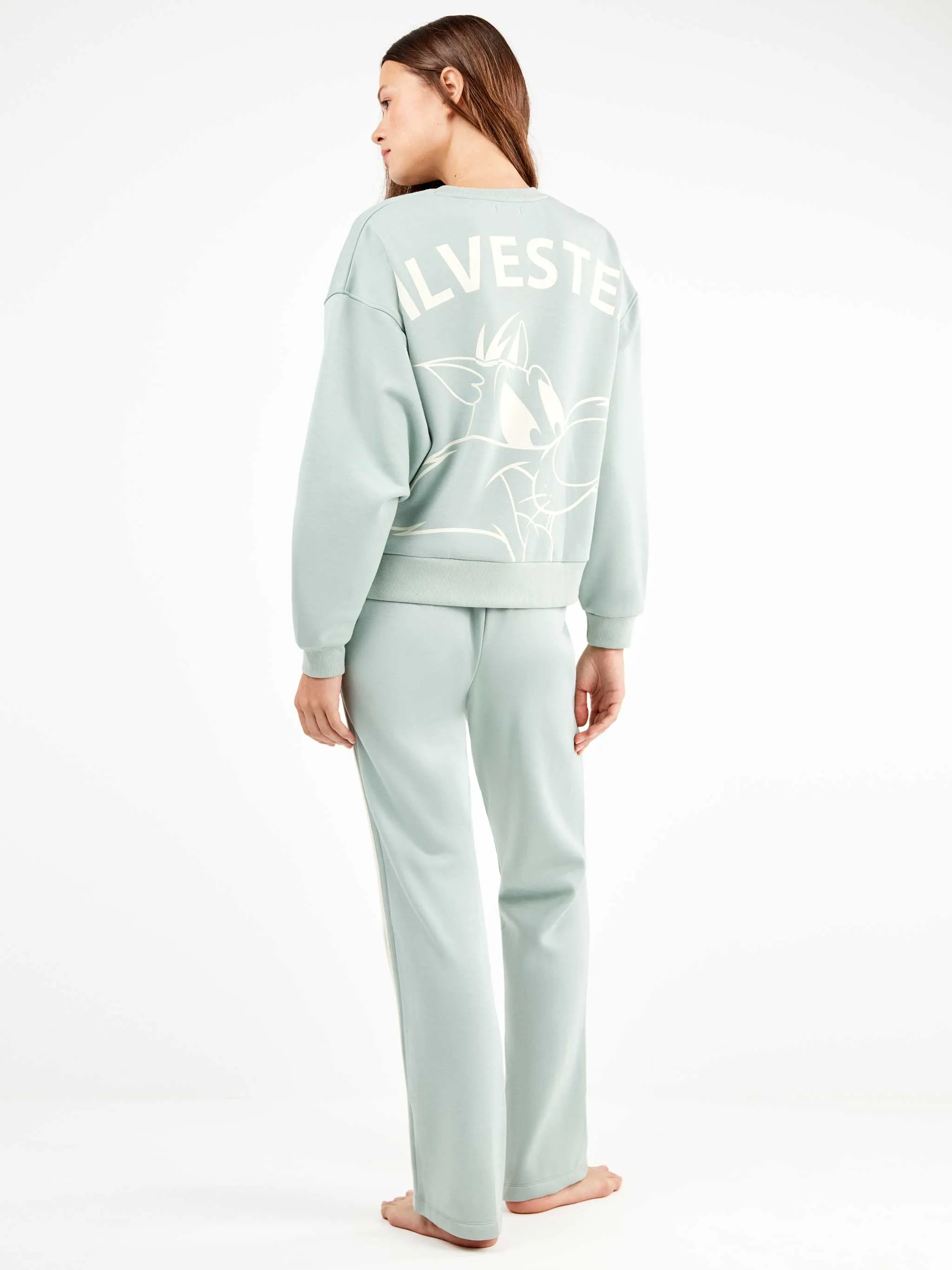 Pijama Mujer Sylvester en tejido felpa con tacto suave interior - Image 4