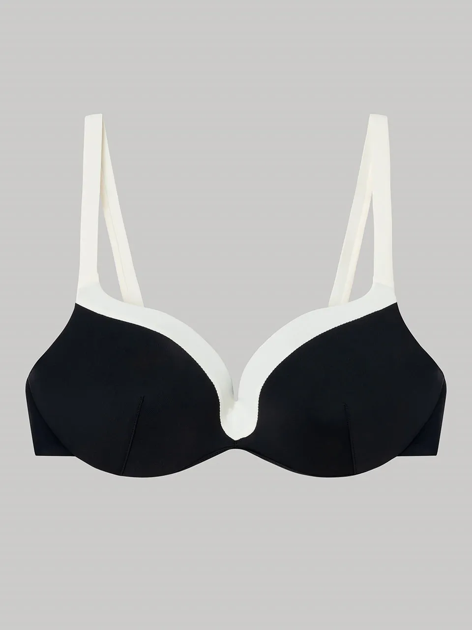 Top bikini bicolor con aro integrado, foam y espalda ajustable - Image 7
