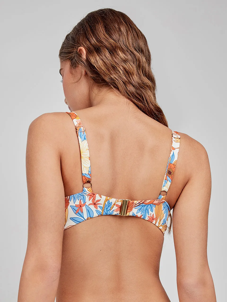 Top bikini capacidad estampado sin foam, con aro y cordón ajuste - Image 6