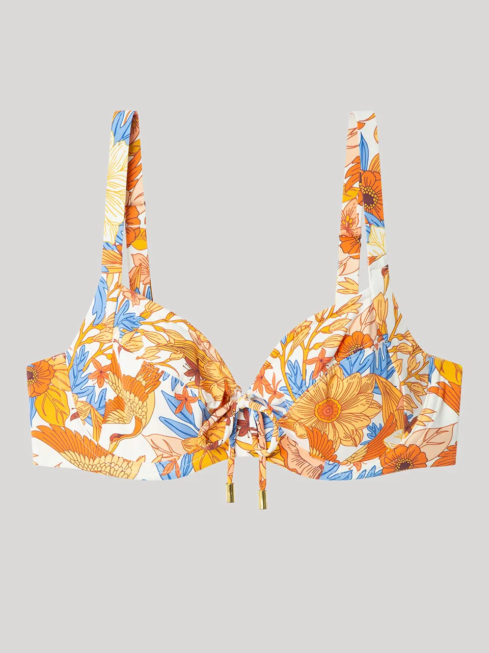 Top bikini capacidad estampado sin foam, con aro y cordón ajuste - Image 7