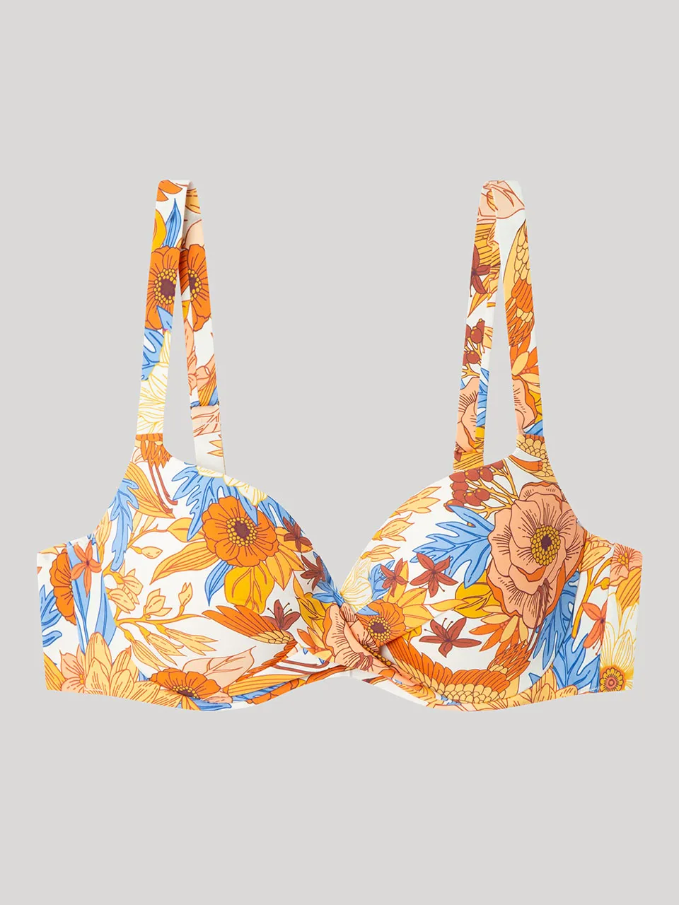 Top bikini capacidad con aro, foam, cruce en escote y estampado - Image 5