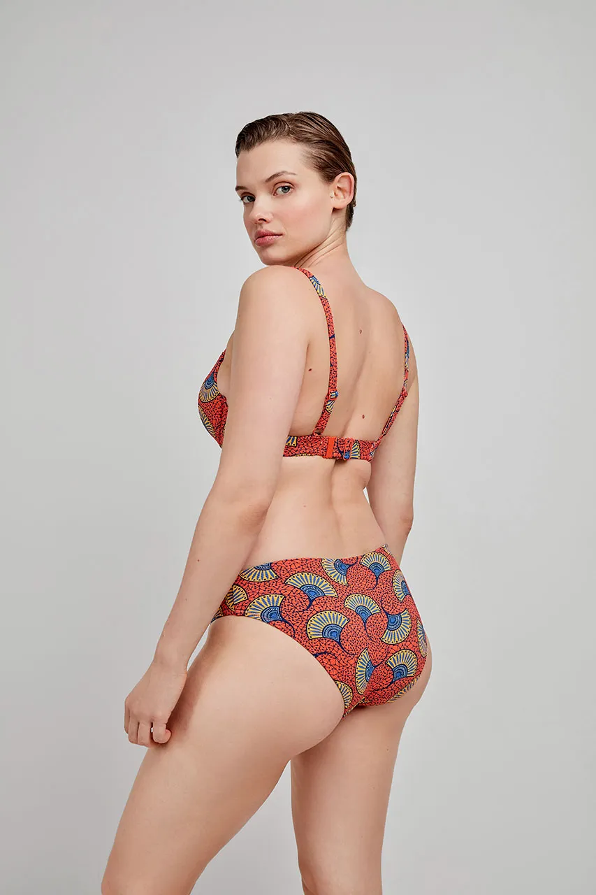 Top bikini capacidad con aro, foam, lazo y estampado tribal - Image 4
