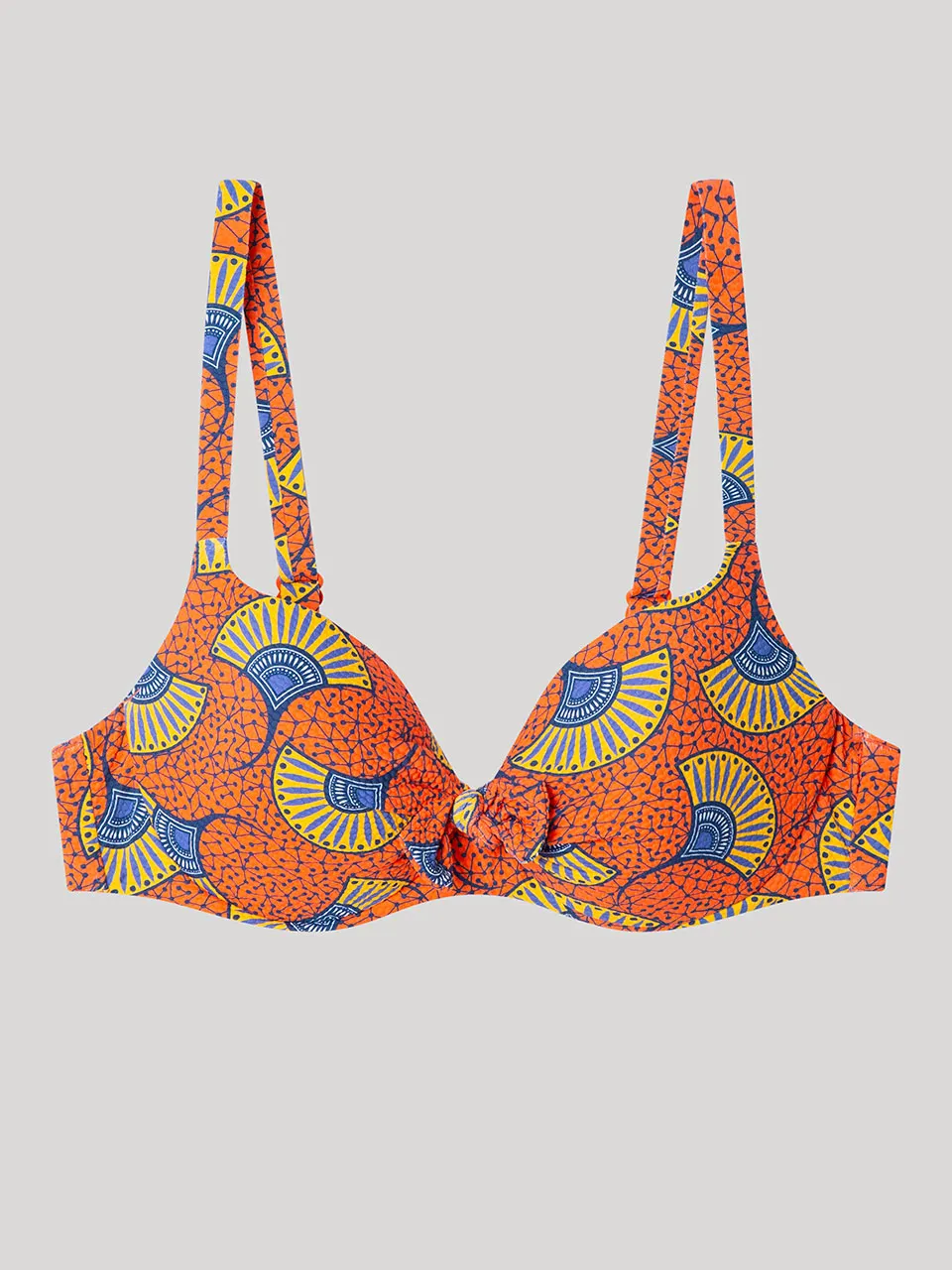 Top bikini capacidad con aro, foam, lazo y estampado tribal - Image 6