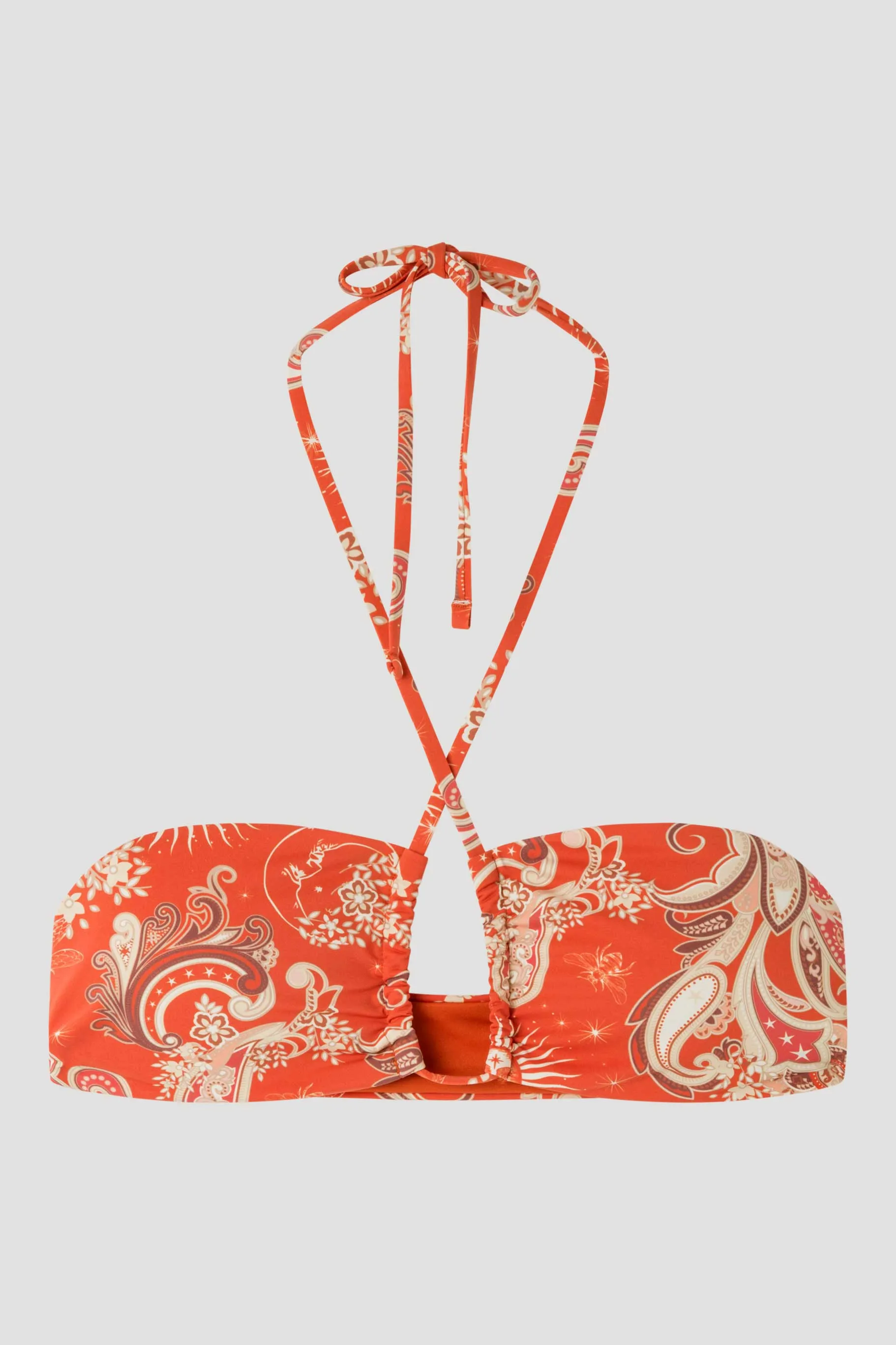 Top bikini bandeau multiposición, sin aro y con foam extraíble - Image 5