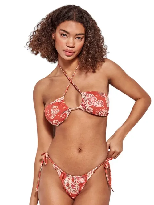 Top bikini bandeau multiposición, sin aro y con foam extraíble - Image 7